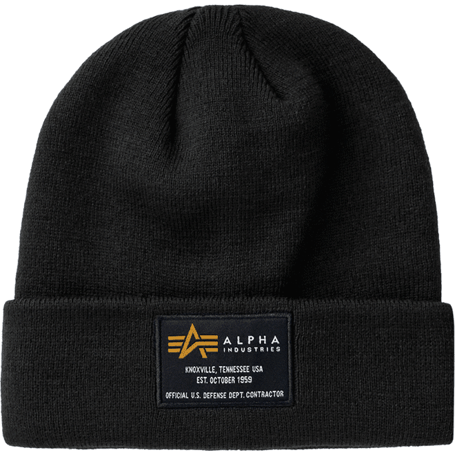 Alpha Industries Čepice  Crew Beanie černá