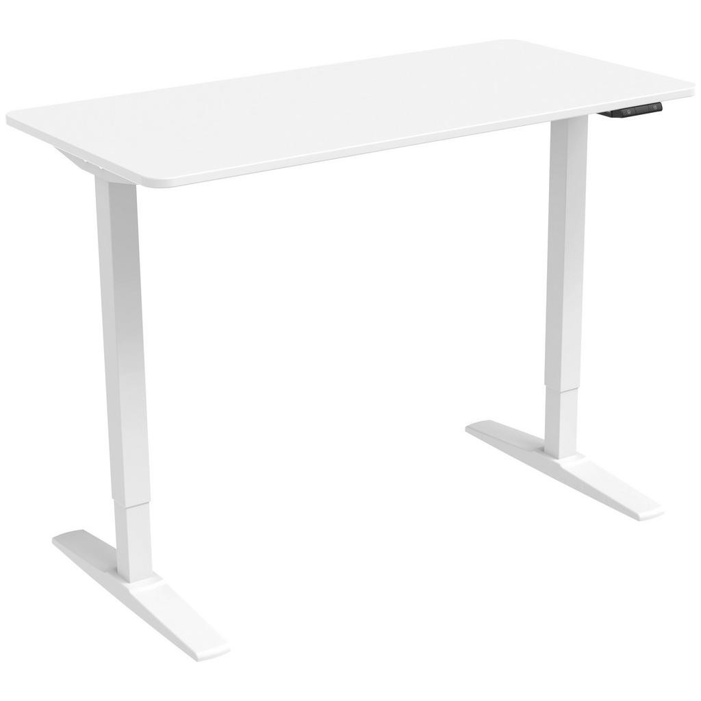Carryhome PSACÍ STŮL, bílá, 120/60/75-120 cm
