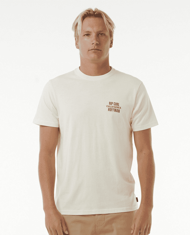 Tričko Rip Curl SURF REVIVAL HOFFMAN DECAL TEE Bone