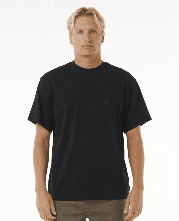 Tričko Rip Curl SEARCH EMBROIDERY TEE Black