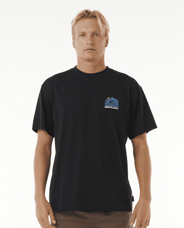 Tričko Rip Curl VAPORCOOL SEARCH TREK TEE Black