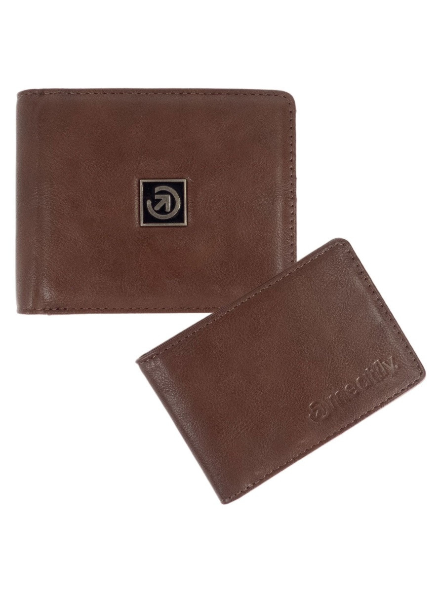 Peněženka meatfly darin hnědá one size