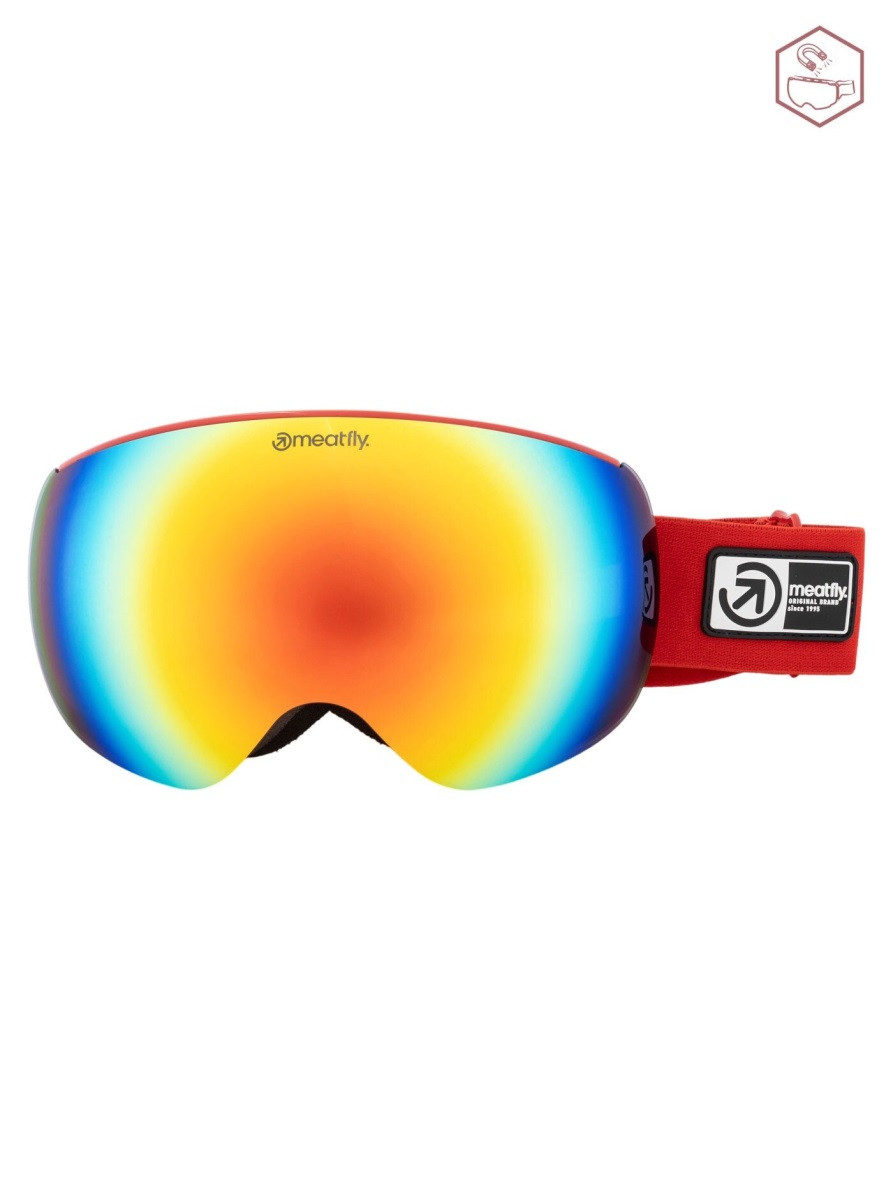 Snb & ski brýle meatfly ekko xl červená one size