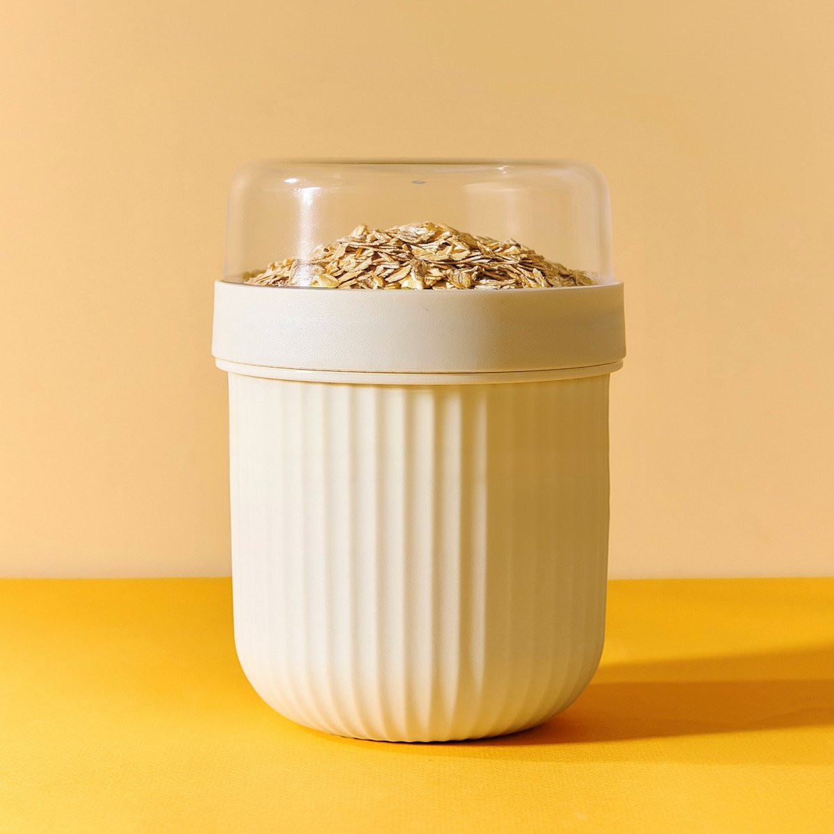 LOENE | nádoba na jogurt/müsli/cereálie šedá | 0,65 + 0,2l | 896274 Homla