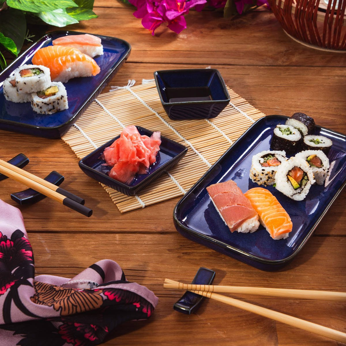 Sushi set | OKINAWA | pro 2 osoby | 28x26,5 cm | 893686 Homla