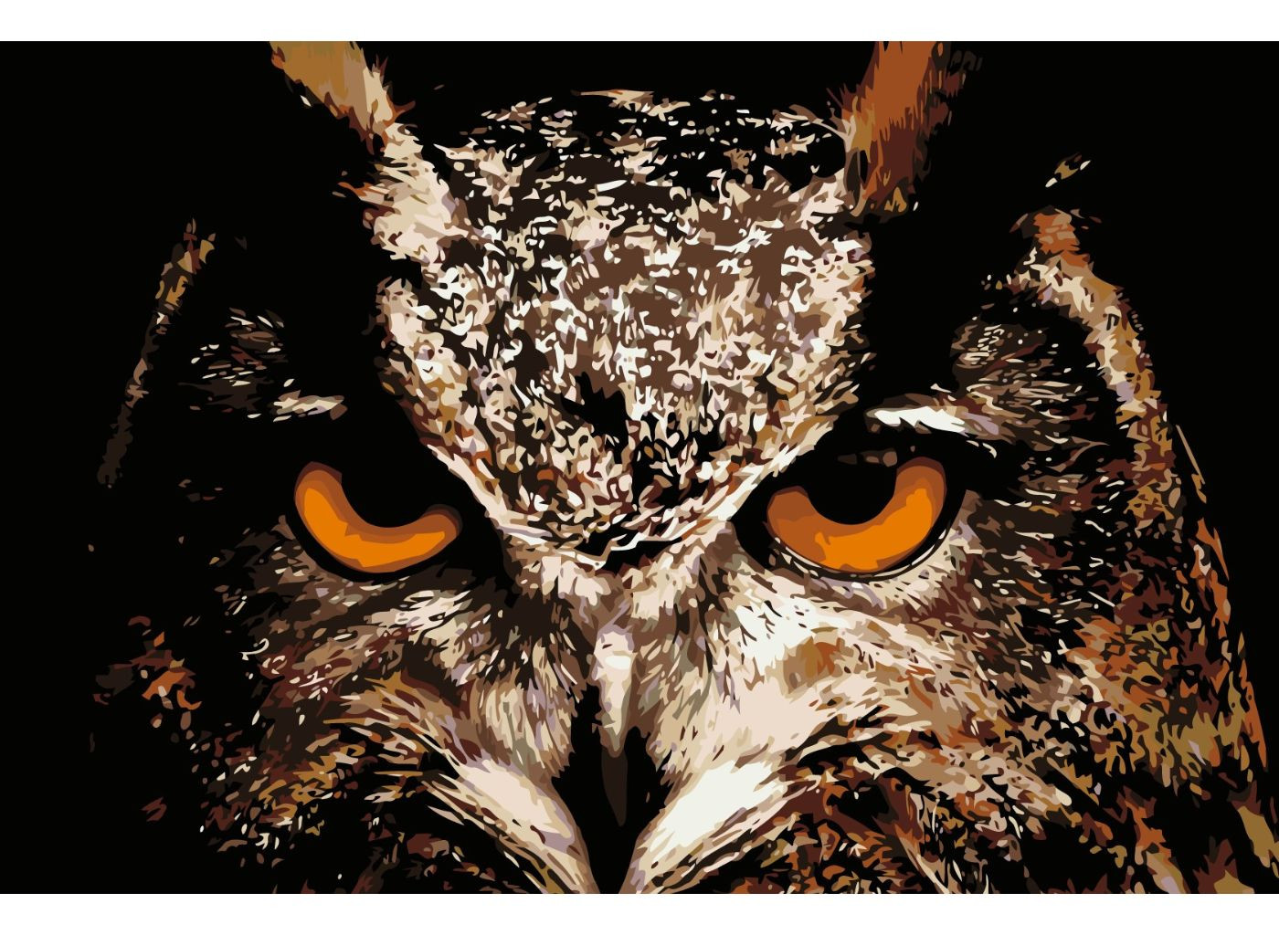 MALUJEŠ Malování podle čísel - VÝR VELKÝ Rozměr: 40x60 cm, Rámování: bez rámu a bez vypnutí plátna