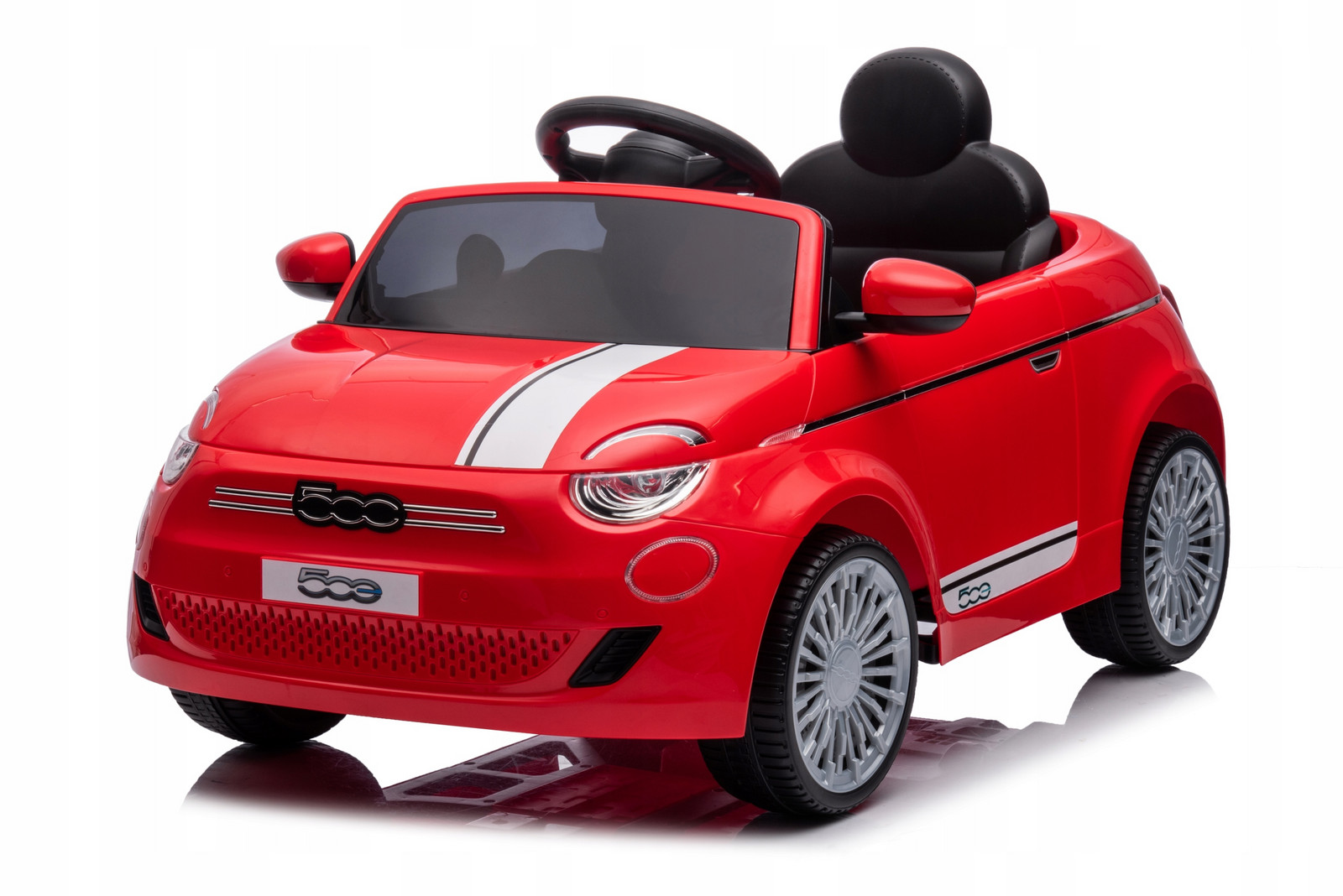 mamido Elektrické autíčko Fiat 500 cabrio červené