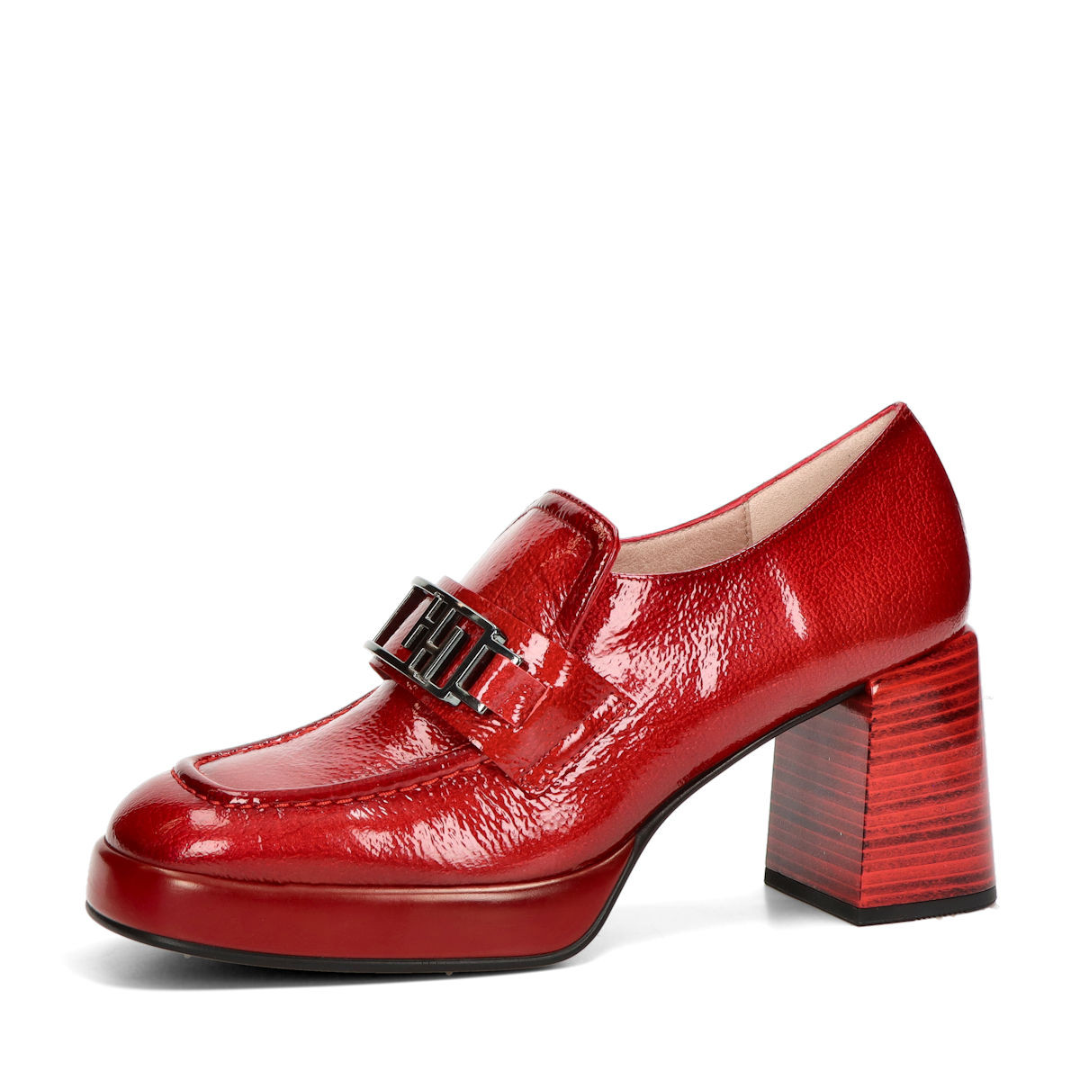 Hispanitas dámské kožené polobotky - červené - 36