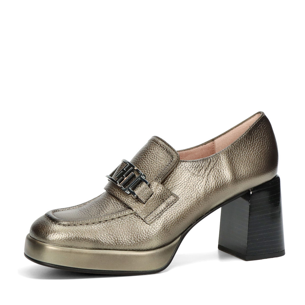 Hispanitas dámské kožené polobotky - metalické - 36