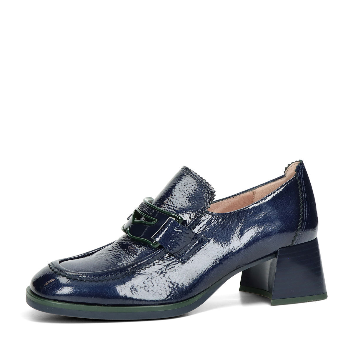 Hispanitas dámské kožené polobotky - tmavomodré - 36