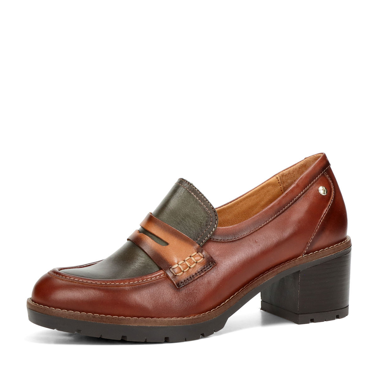 Pikolinos dámské kožené polobotky - koňakové - 37