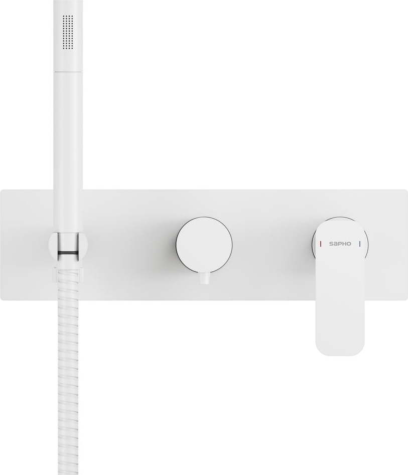 Bílá podomítková sprchová baterie (3 výstupy) Spy – Sapho