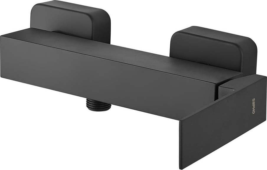 Matně černá nástěnná sprchová baterie (1 výstup) Latus – Sapho