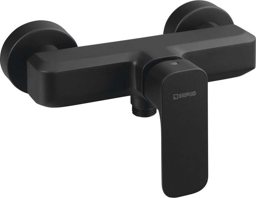 Matně černá nástěnná sprchová baterie (1 výstup) Spy – Sapho