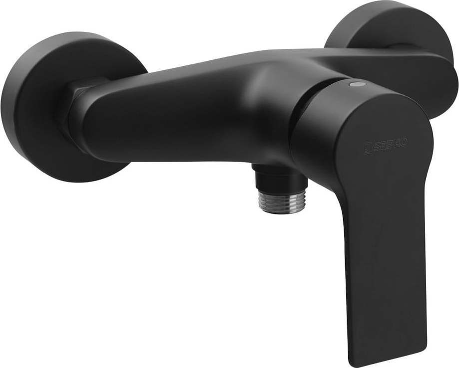Matně černá nástěnná sprchová baterie (1 výstup) Pax – Sapho