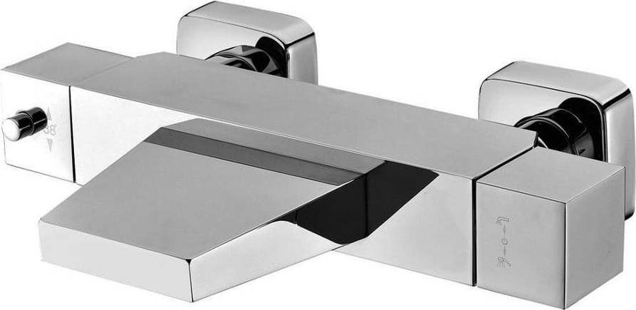 Nástěnná vanová baterie v leskle stříbrné barvě (1 výstup) Latus – Sapho