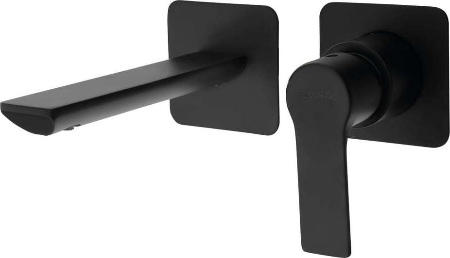 Matně černá podomítková umyvadlová baterie (1 výstup) Pax – Sapho