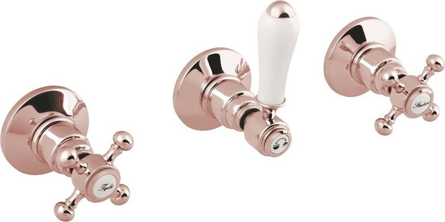 Růžová podomítková sprchová baterie (2 výstupy) Antea – Sapho