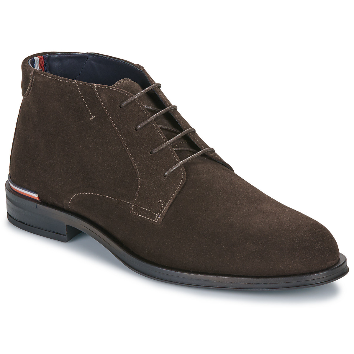 Tommy Hilfiger  CORE RWB HILFIGER SUEDE L BOOT  Hnědá