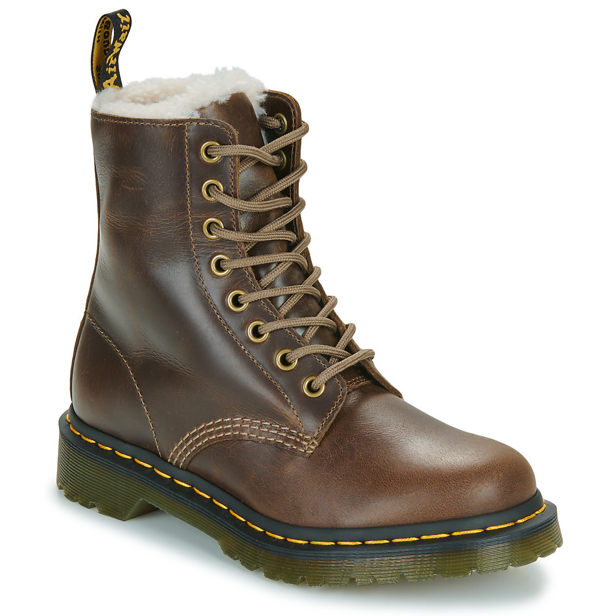 Dr. Martens  1460 Pascal Serena Dark Khaki Orleans  Hnědá