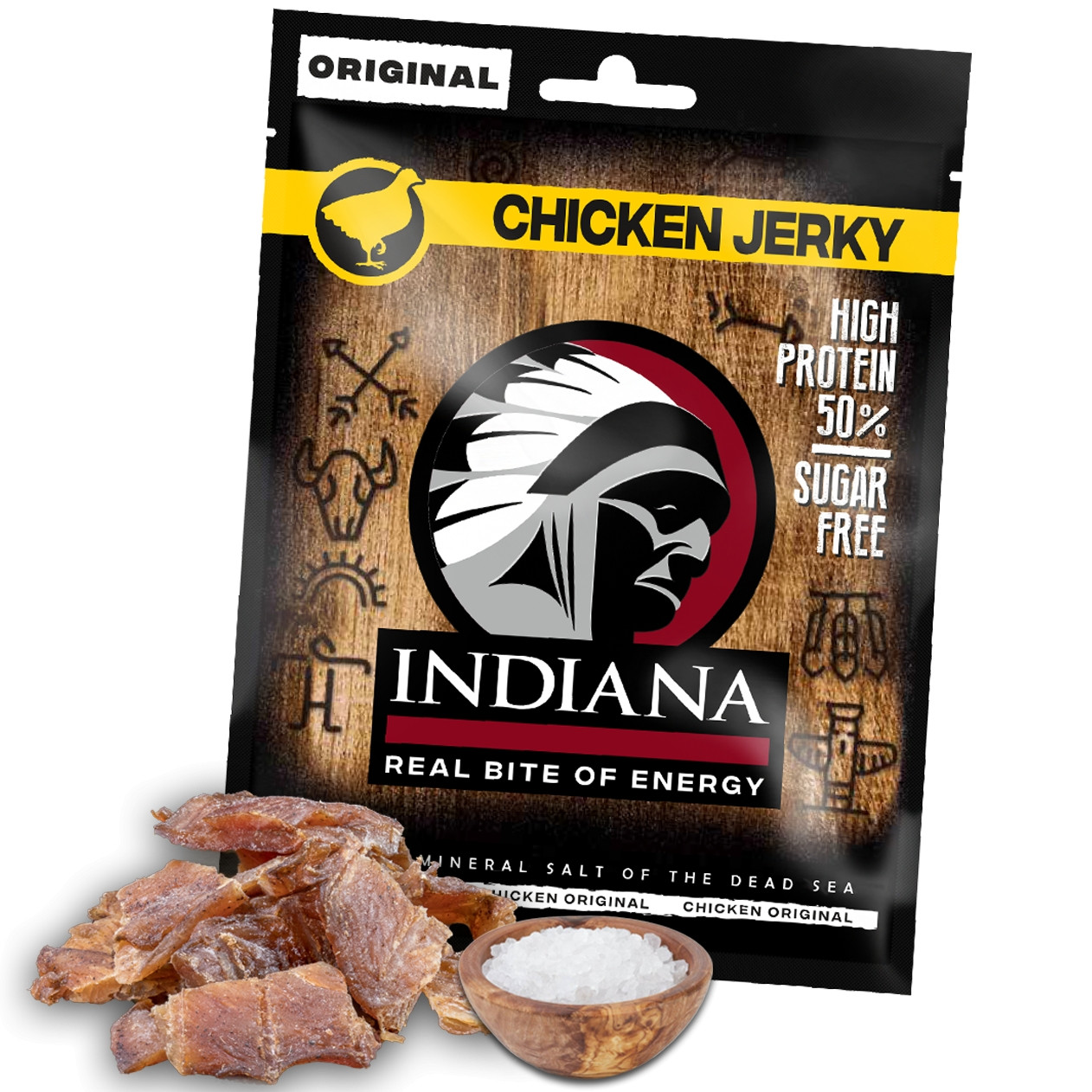 Sušené maso Indiana Jerky kuřecí 25g - min. trvanlivost do 31.7.2024