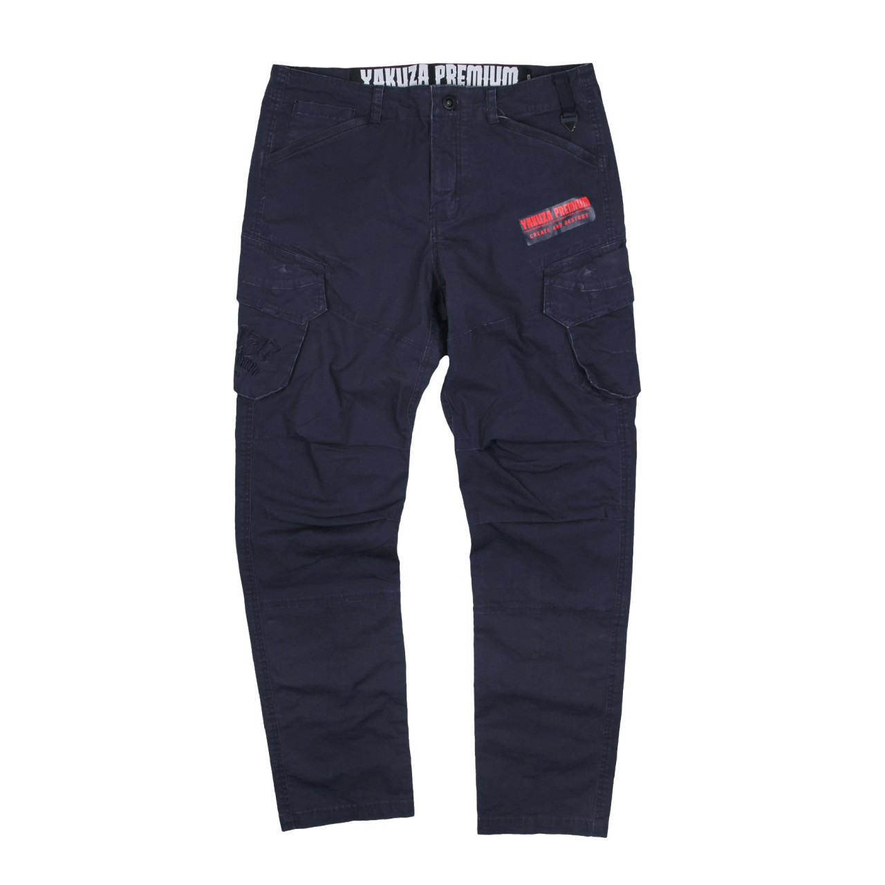 Kalhoty Yakuza Premium Cargo Label - navy, L