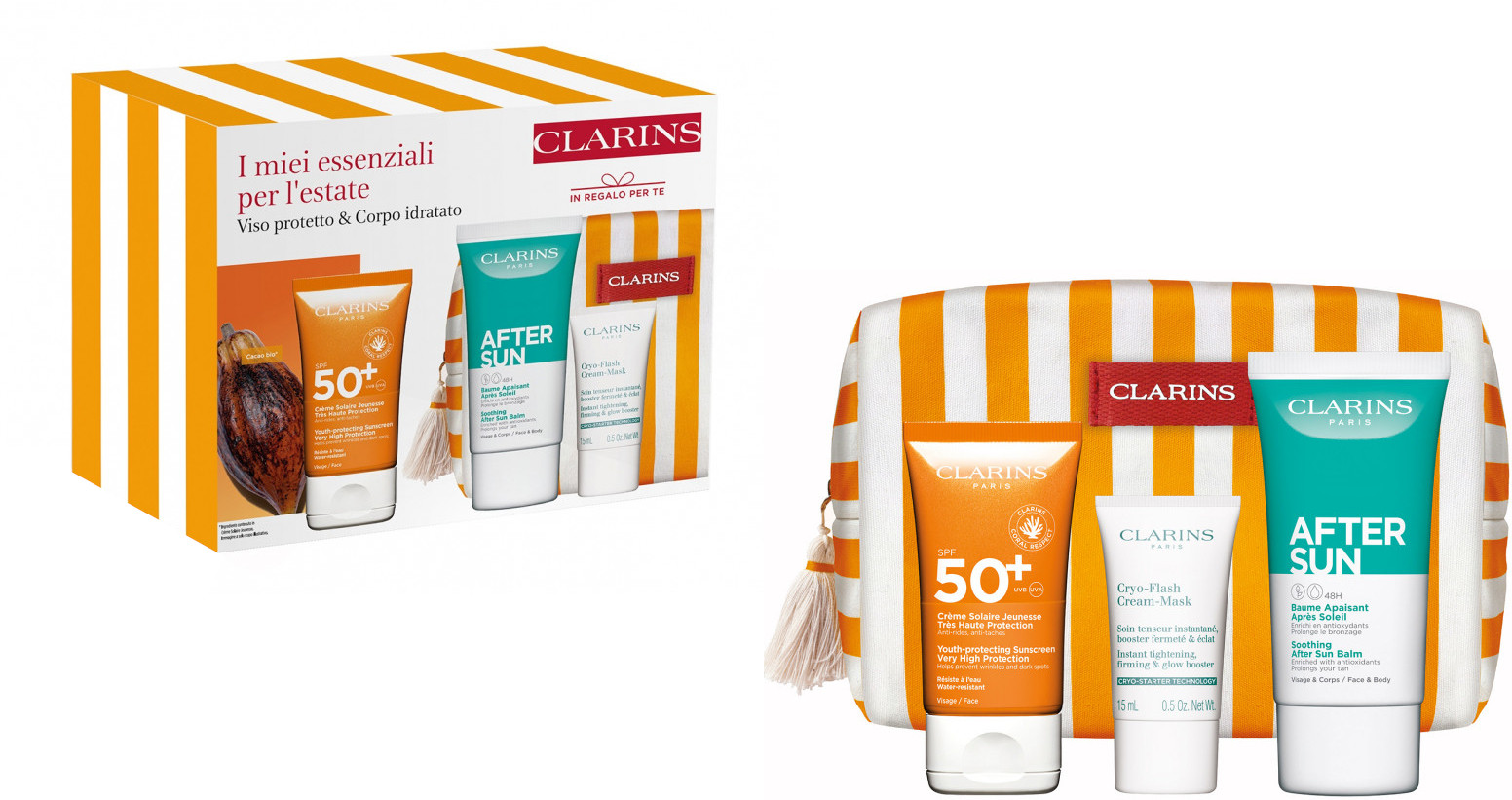 Clarins Dárková sada péče na opalování Sun Face Expert SPF 50