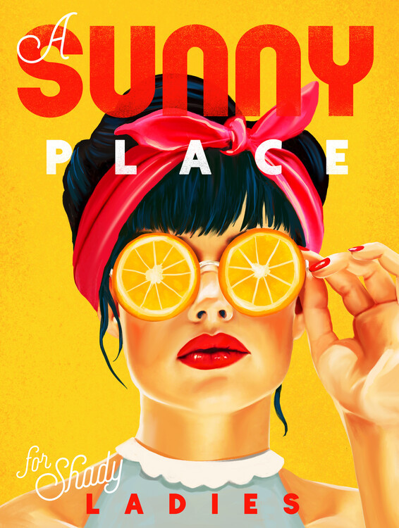 The Whiskey Ginger Ilustrace A Sunny Place For Shady Ladies, The Whiskey Ginger, 30 × 40 cm