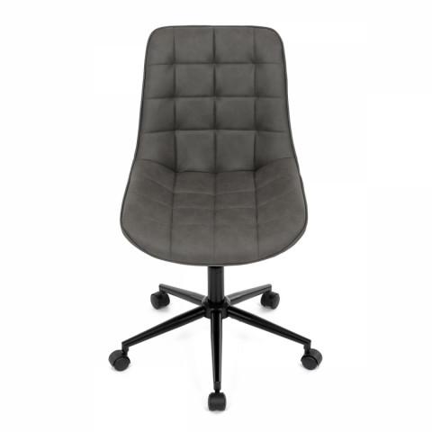 Kancelářská židle šedá dekor broušené kůže černý kovový kříž KA-V3120 GREY3 Autronic