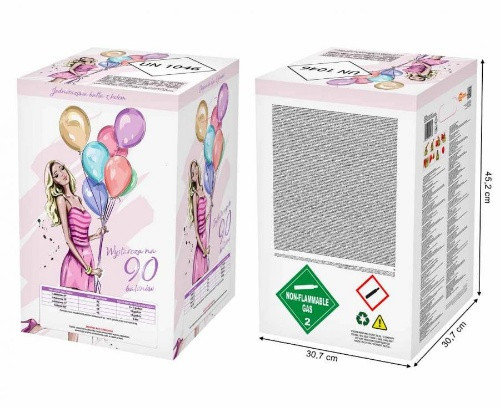 Helium na 90 balonků - H90 - 660 litrů