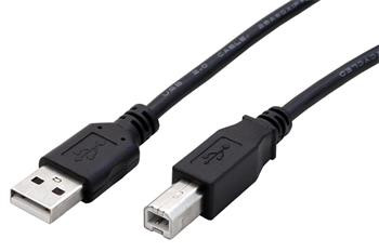 Roline RM USB 2.0 kabel USB A(M) - USB B(M), 0,8, černý