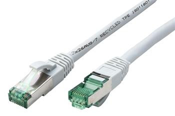 Roline RM S/FTP patchkabel kat. 6a, 10m, šedý