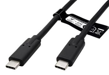USB4 20Gbps kabel USB C(M) - USB C(M), PD 100W, 2m, černý