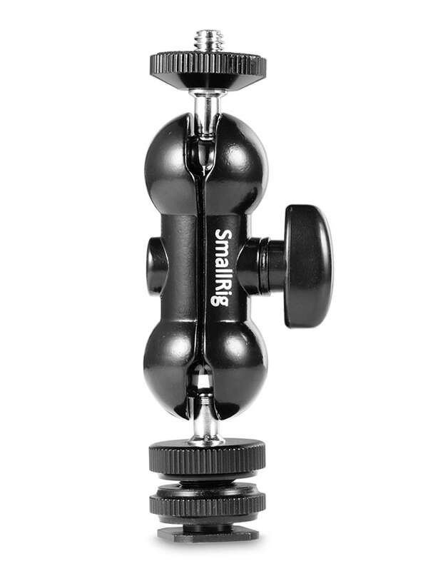 SmallRig Double Ball Heads with Cold Shoe and Thumb Screw 1135
