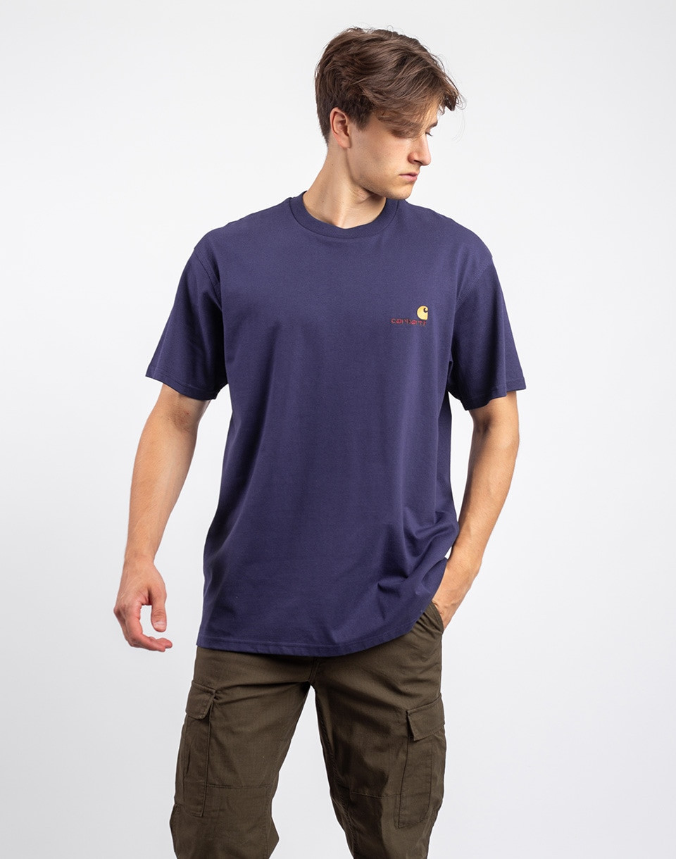 Carhartt WIP S/S American Script T-Shirt Aura M