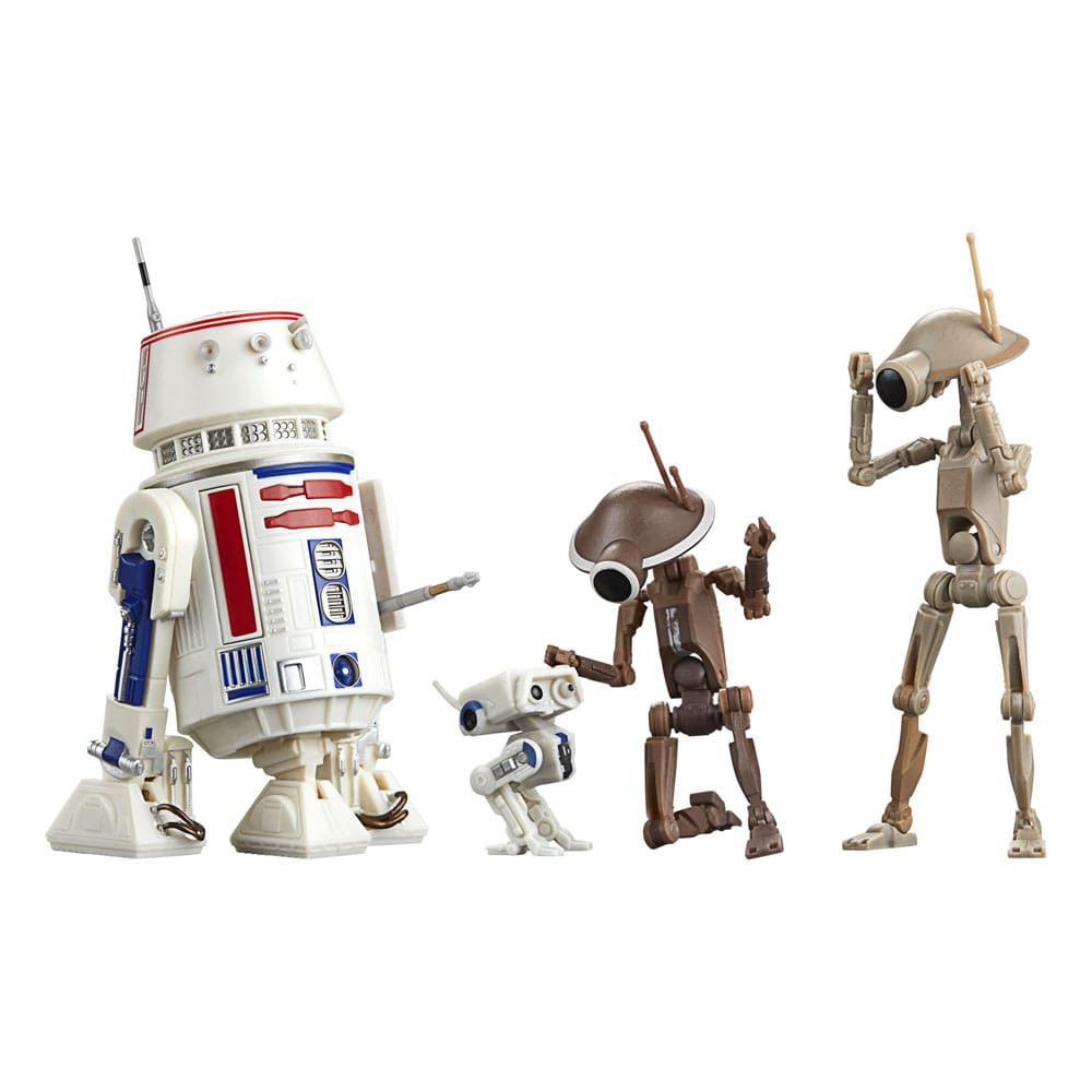 Hasbro | Star Wars The Mandalorian - sběratelské figurky R5-D4 & BD-72 & Pit Droids (Black Series) 10 cm