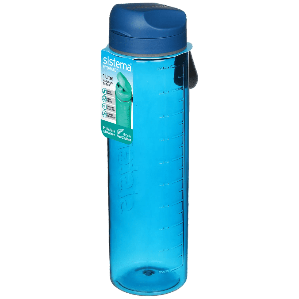 Láhev Sistema Hydrate Tritan Flip Top 1 l Barva: modrá