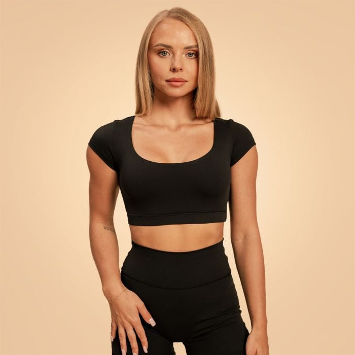 Dámské triko Cropped Sense Black XL - BeastPink