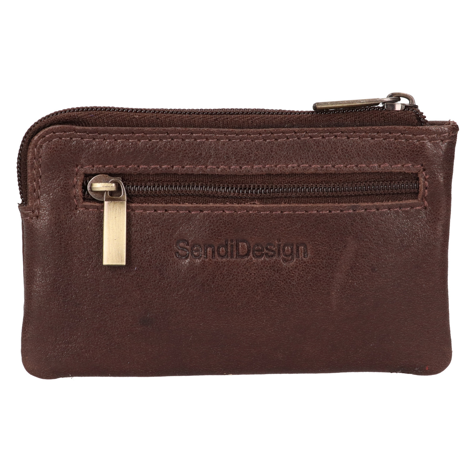 Kožená klíčenka SendiDesign Janno - hnědá
