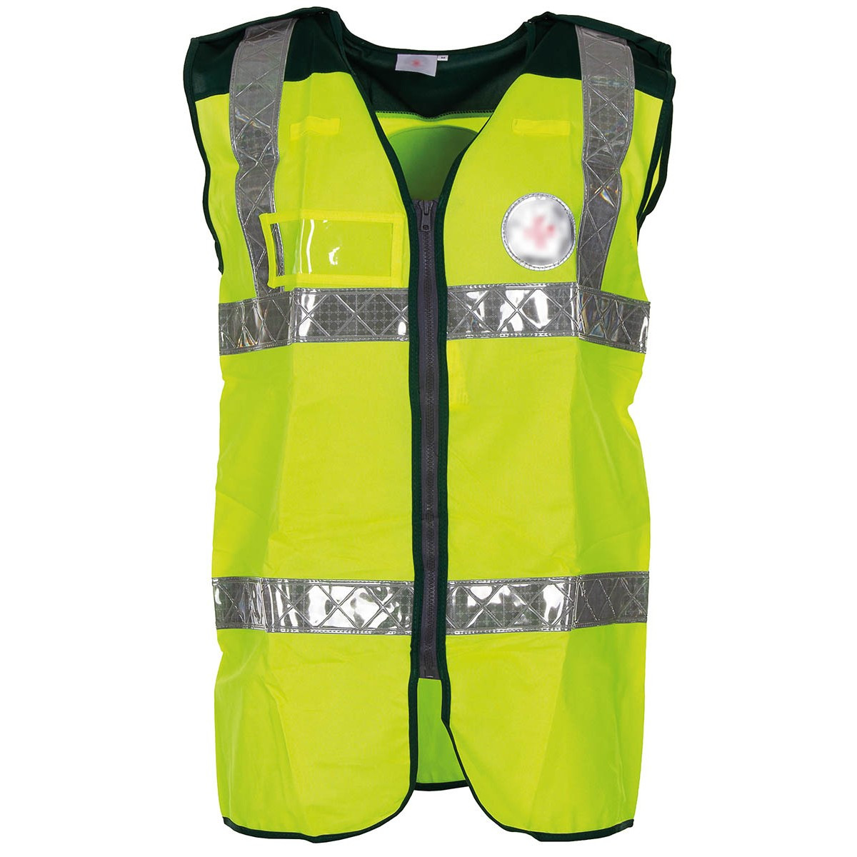 Reflexní vesta červeného kříže s vysokou viditelností Velká Británie originál Velikost: Medium