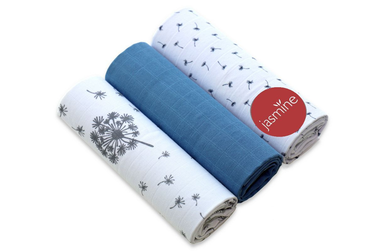 JASMINE Mušelínové pleny sada mix Boy2 3ks