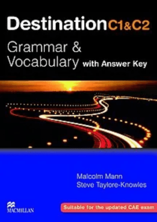 Destination C1 & C2 Student's Book with Key (2023) - Malcolm Mann, Steve Taylore-Knowles