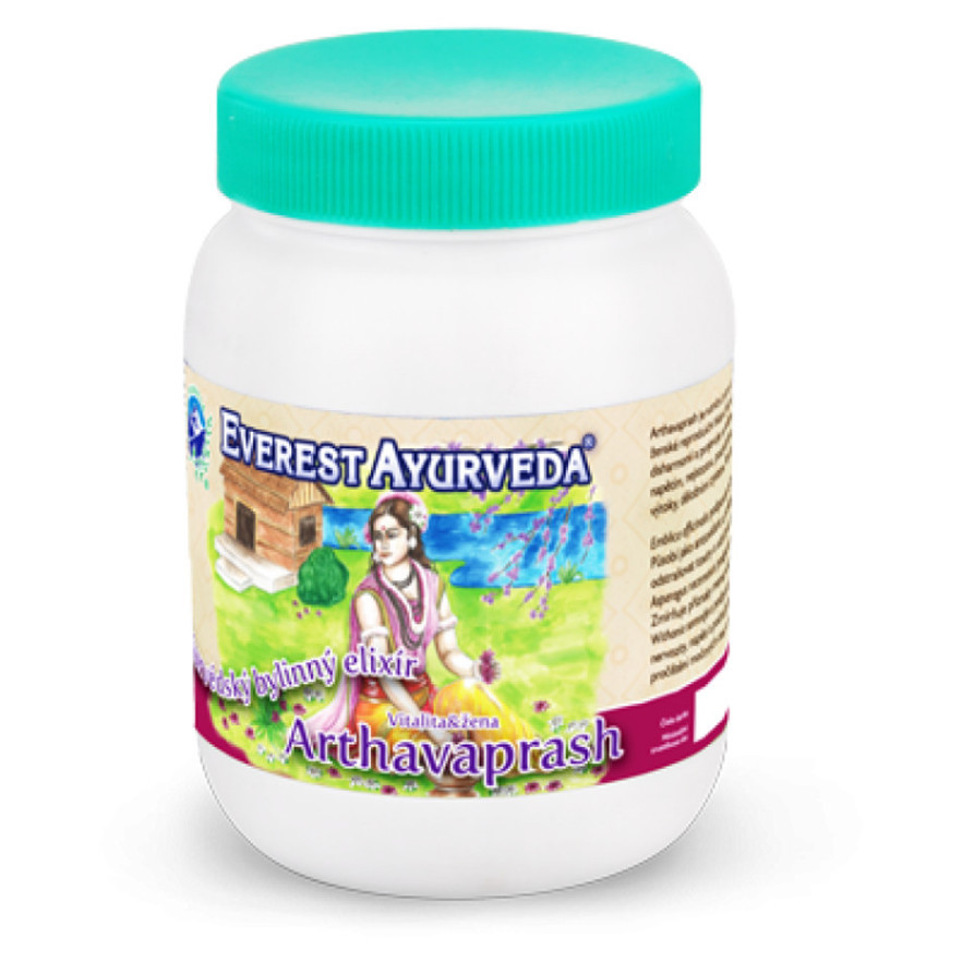 EVEREST AYURVEDA Arthavaprash vitalita a žena nutriční elixír 200 g, poškozený obal