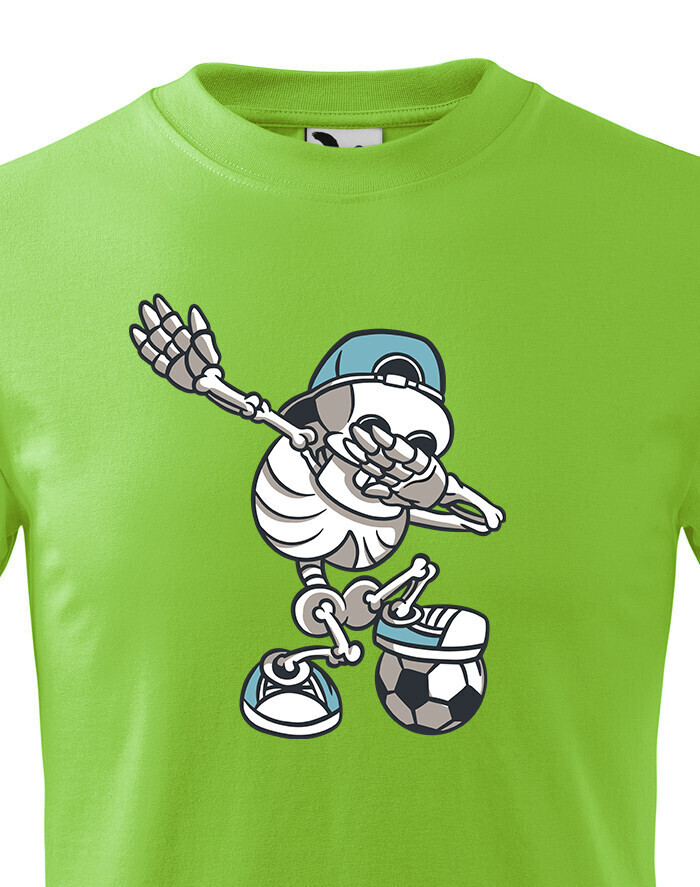 Dětské triko Fotbalová kostra dab dance - vtipné Fotbalové tričko
