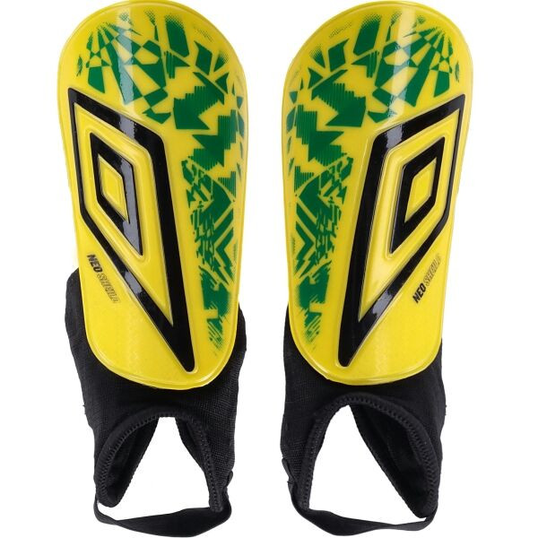 Umbro NEO SHIELD GUARD W/SOCK Dětské fotbalové chrániče, žlutá, velikost