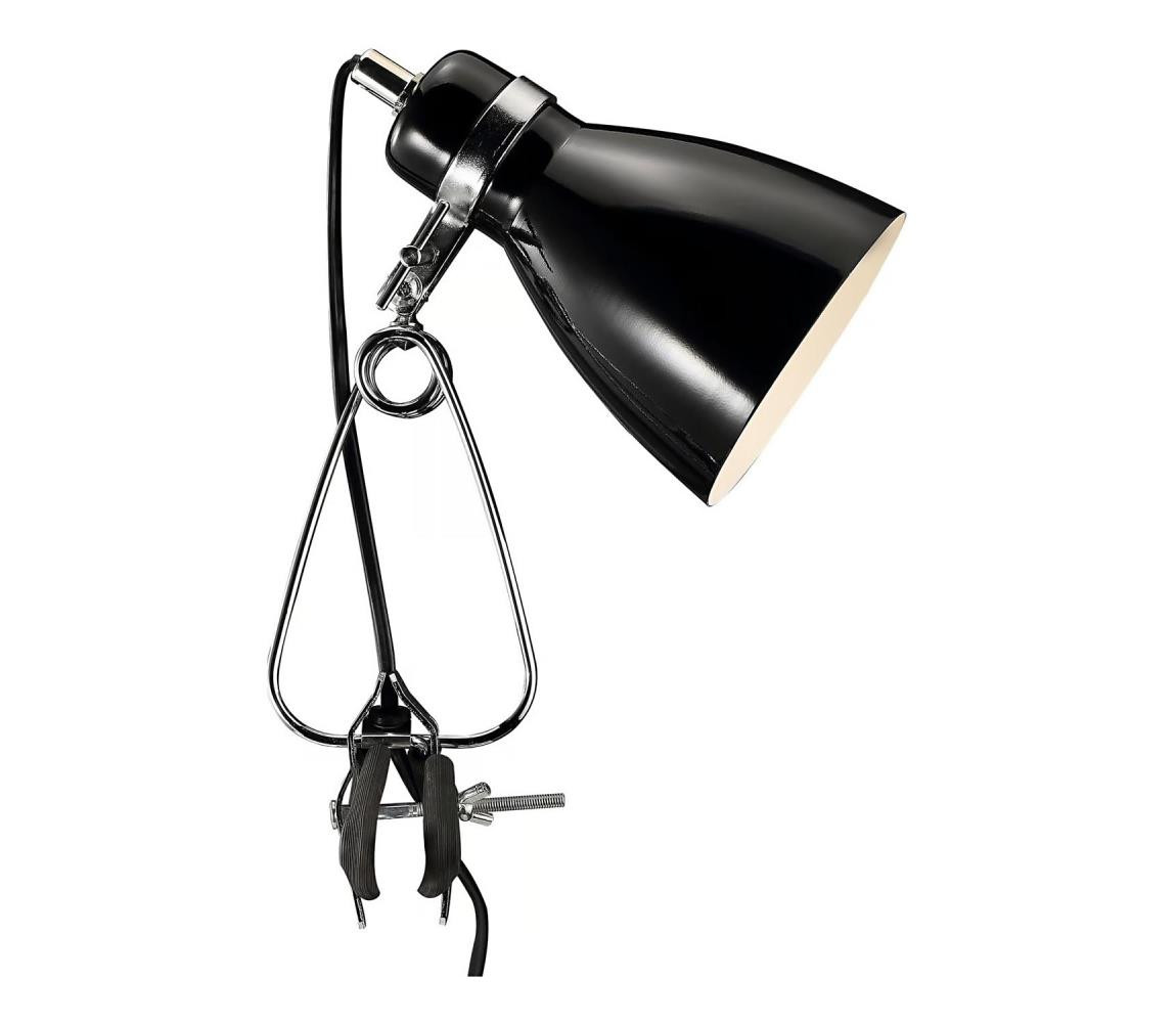 Nordlux Nordlux - Stolní lampa s klipem CYCLONE 1xE14/15W/230V černá