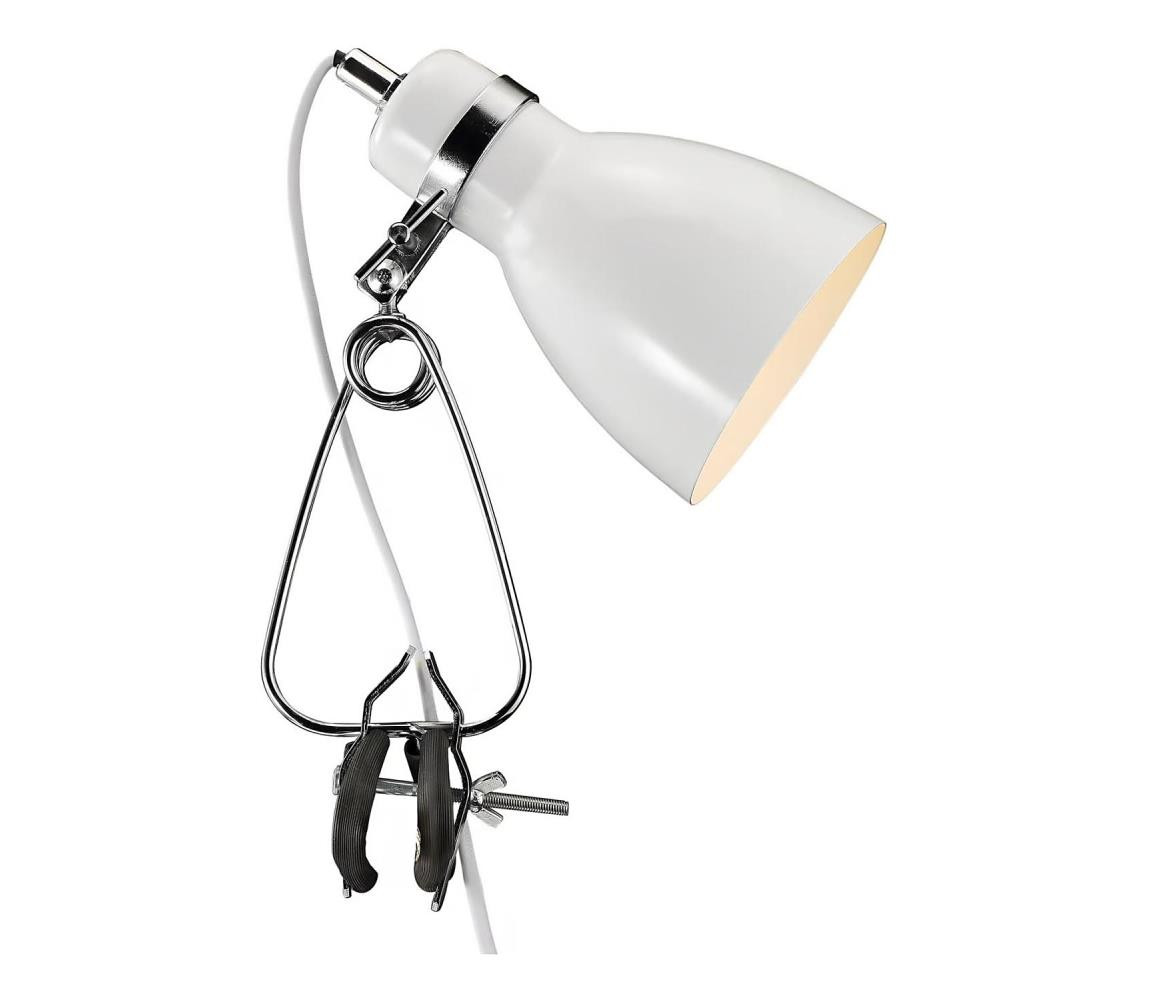 Nordlux Nordlux - Stolní lampa s klipem CYCLONE 1xE14/15W/230V bílá