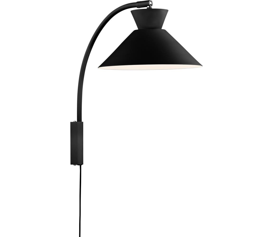 Nordlux Nordlux - Nástěnná lampa DIAL 1xE27/40W/230V černá