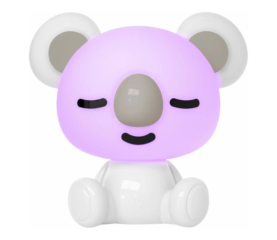 LED RGBW Stmívatelná dětská noční lampička 2,5W/230V koala bílá