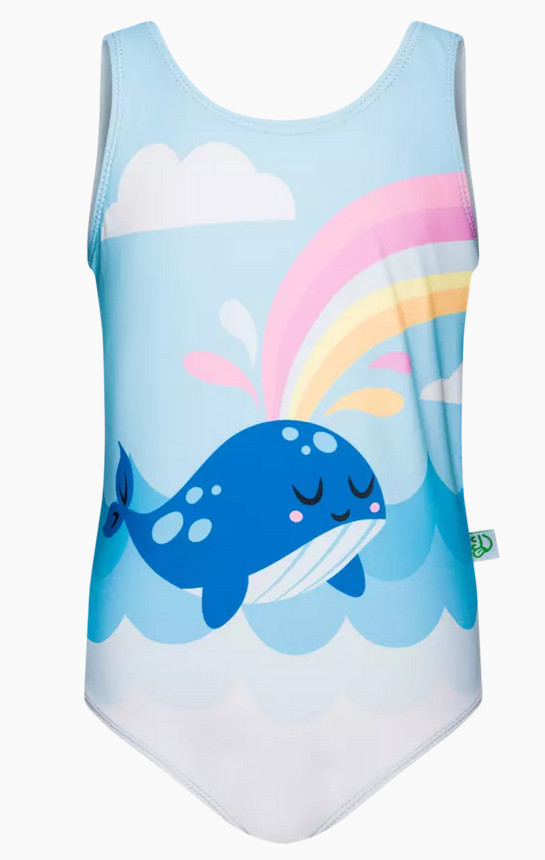 Veselé dívčí plavky Dedoles Velryba (D-K-BW-OPS-C-RP-1601) 2-4 roky